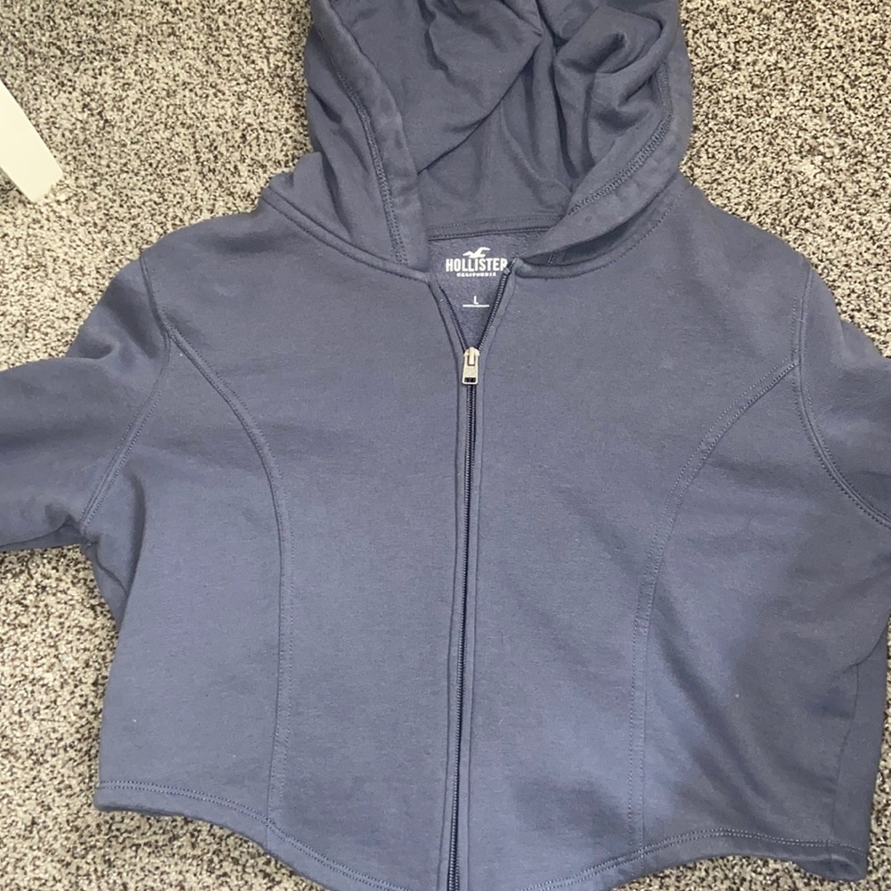 Hollister Cropped Corset zip up